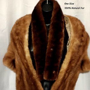 Yvey's Crystal Room Charlotte Mink Fur Cape